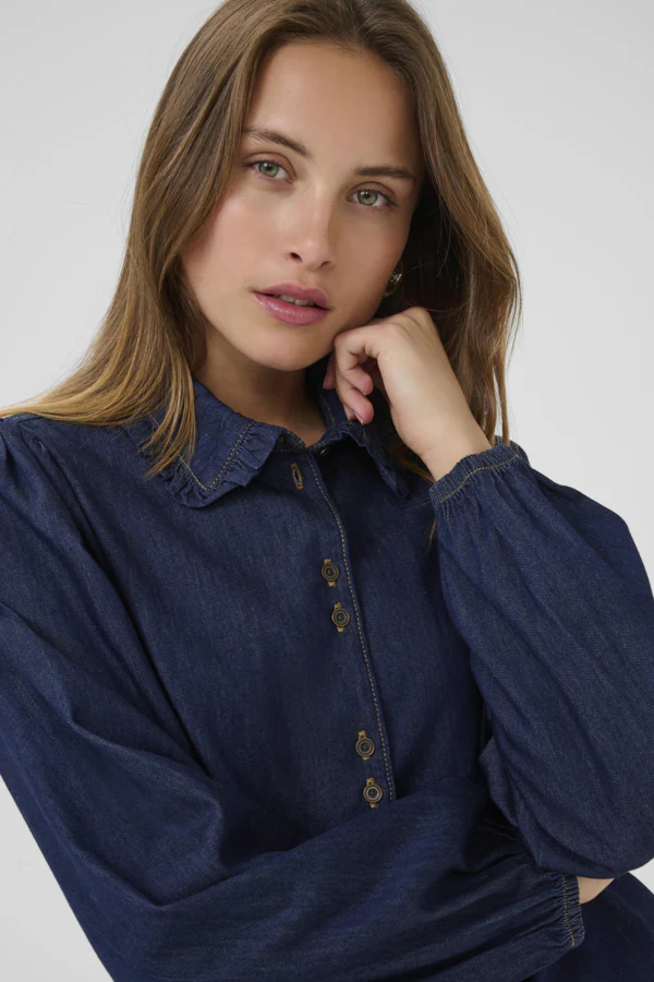 Culture naisten pusero, CUHILKA ARPA SHIRT Rinse Wash - Image 4