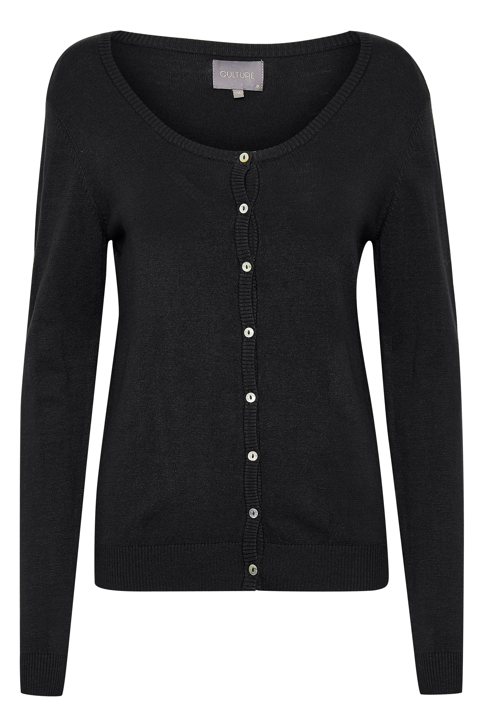 Culture neuletakki, CUANNEMARIE KNIT CARDIGAN Musta - Image 4