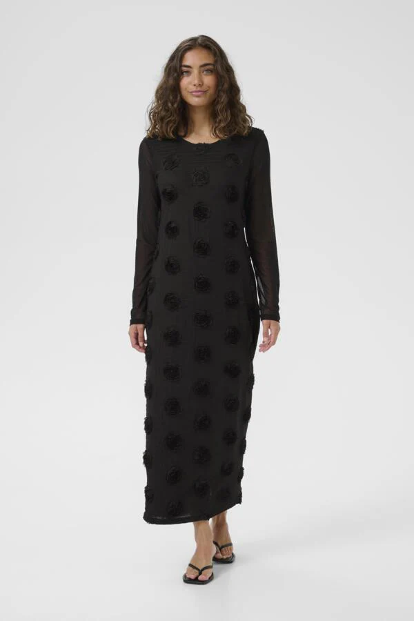 Culture Mascha Mesh Dress, musta