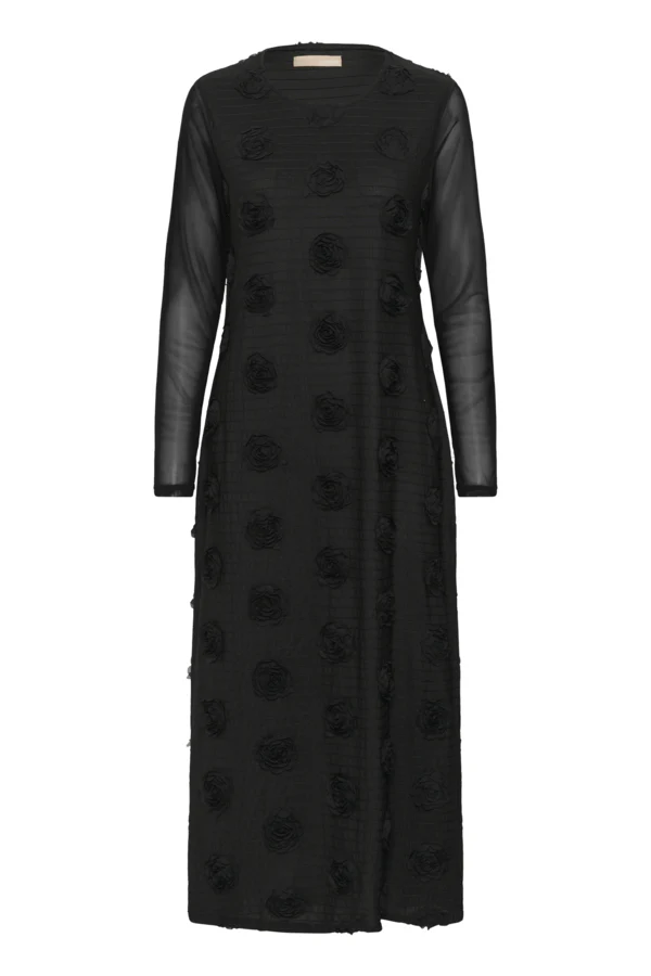 Culture Mascha Mesh Dress, musta - Image 4