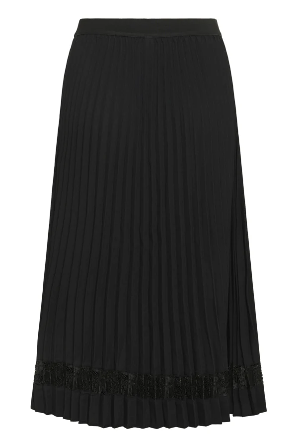 Culture naisten hame CUSIGGY BETTY LACE SKIRT, musta - Image 4