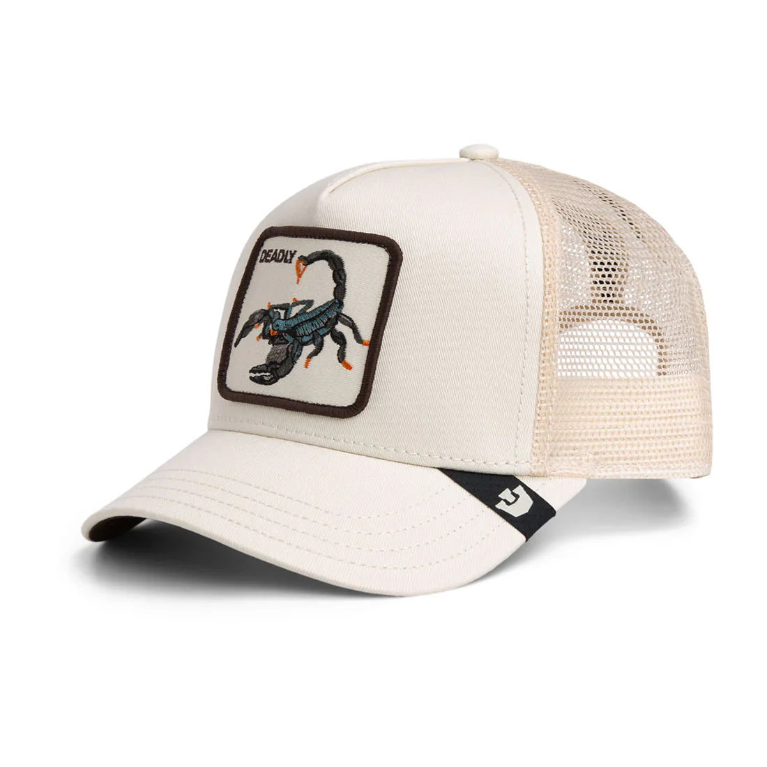 Goorin Bros lippis Deadly Scorpion Trucker Chalk, luonnonvalkoinen - Image 5