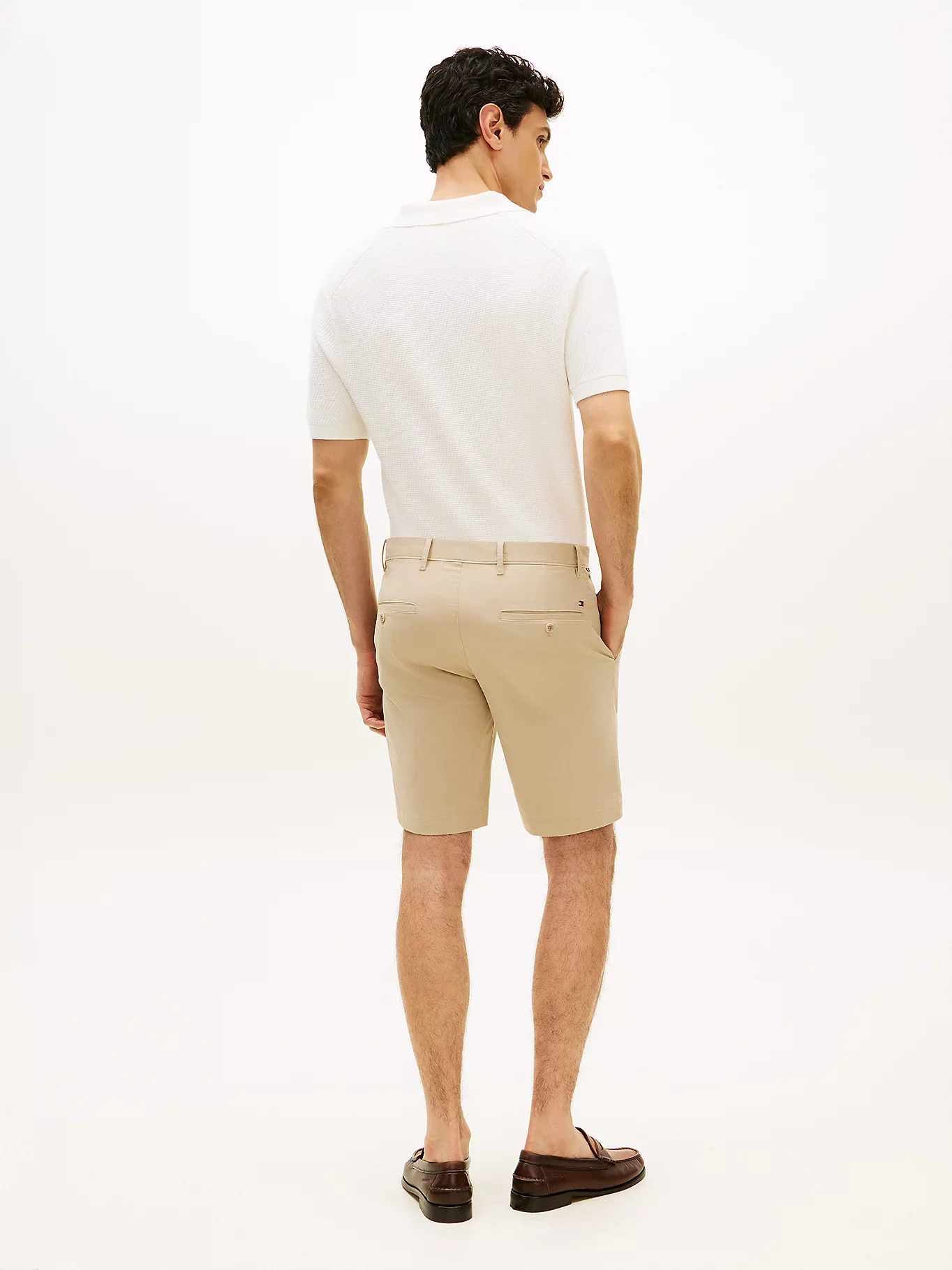 Tommy Hilfiger miesten shortsit Denton 9.5 Inc ESS Twill W/ Belt, kameli - Image 2
