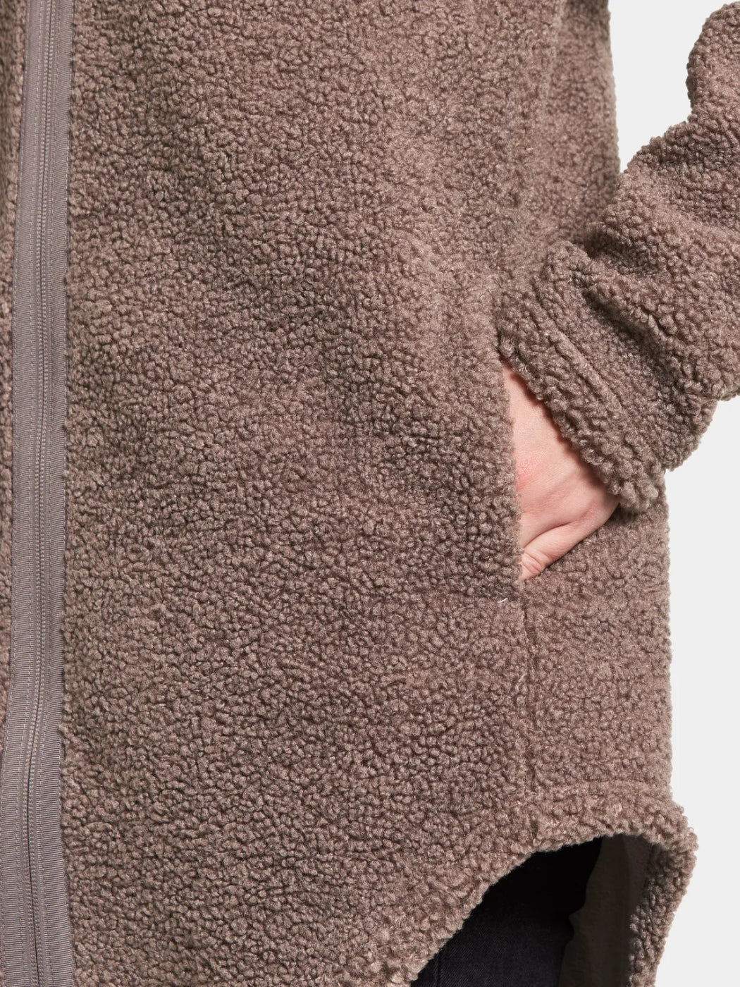 Didriksons naisten fleece, UMI WNS FZ 3 Ruskeanharmaa - Image 4