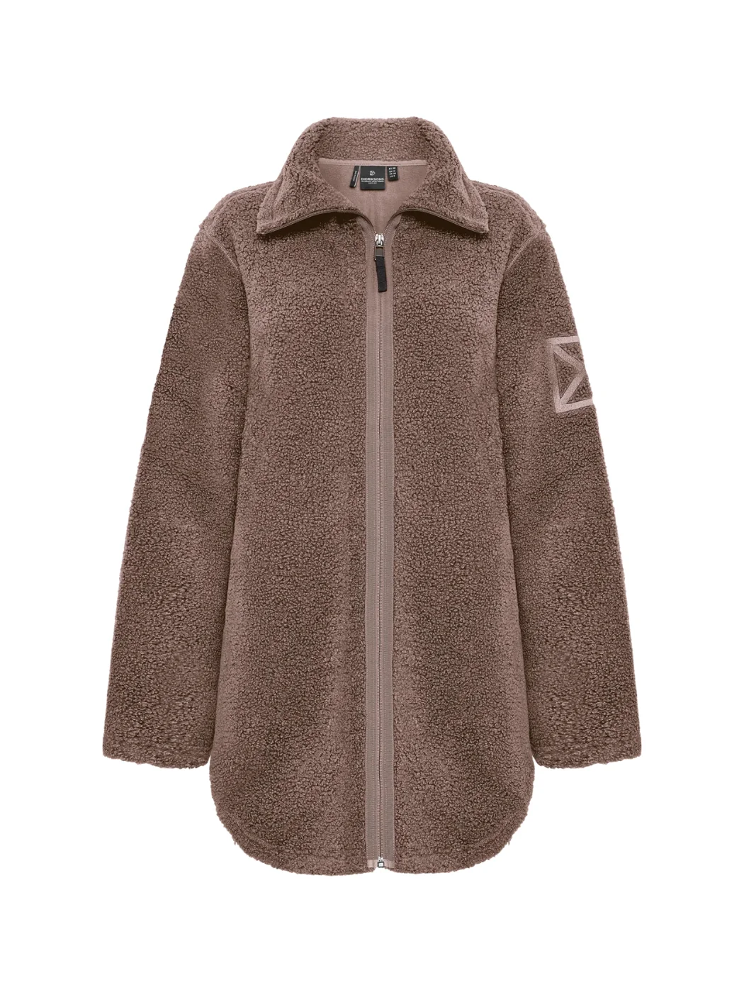 Didriksons naisten fleece, UMI WNS FZ 3 Ruskeanharmaa - Image 6