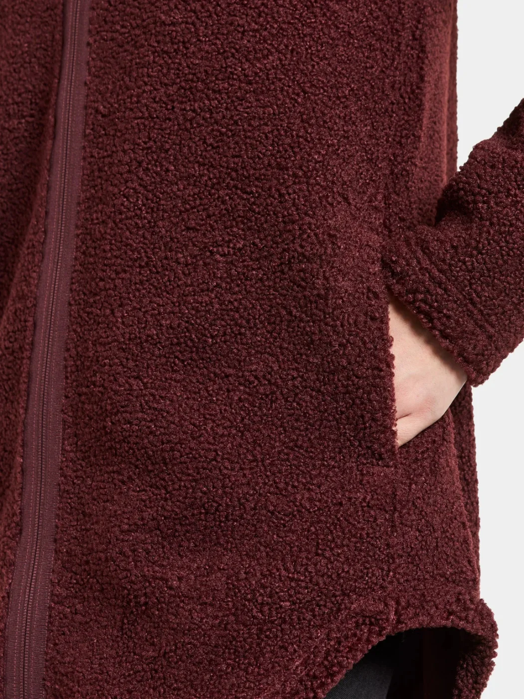Didriksons naisten fleece, UMI WNS FZ 3 Viininpunainen - Image 4