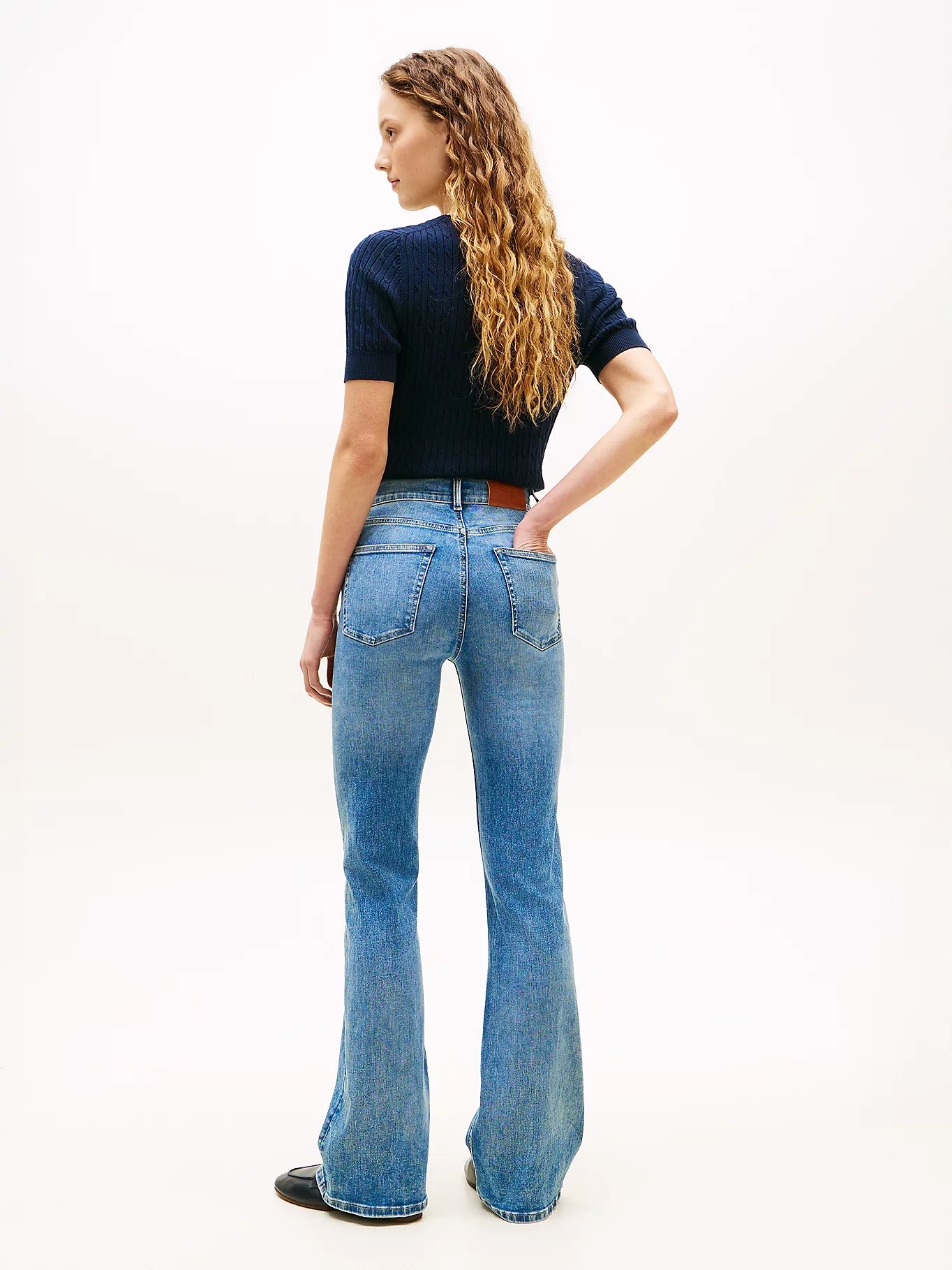 Tommy Hilfiger naisten farkut DNM Finn Flare RW, sininen - Image 2