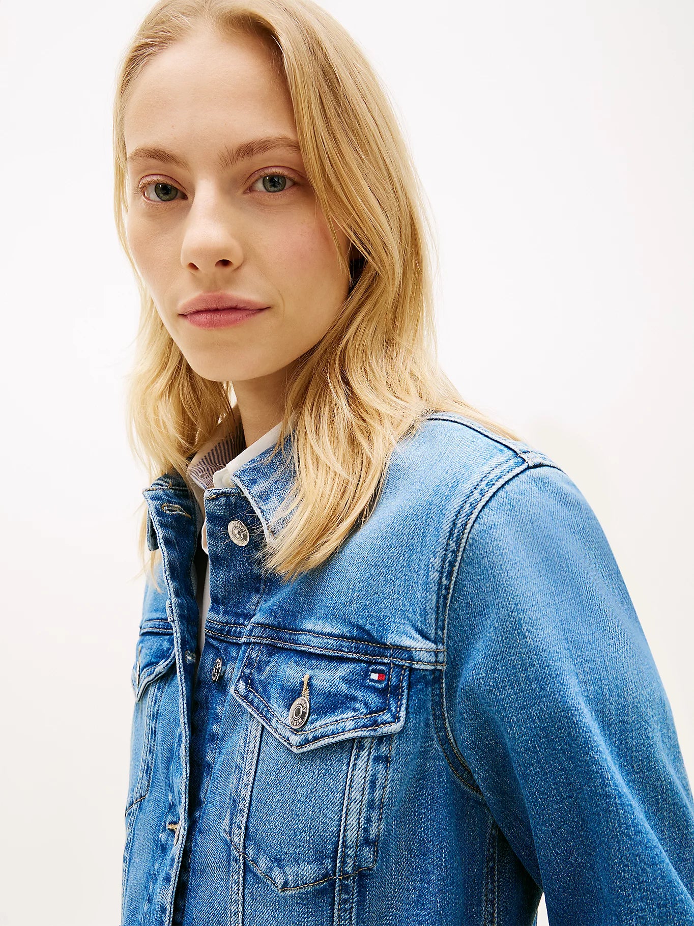 Tommy Hilfiger naisten farkkutakki DNM Finn Slim Jacket, sininen - Image 3