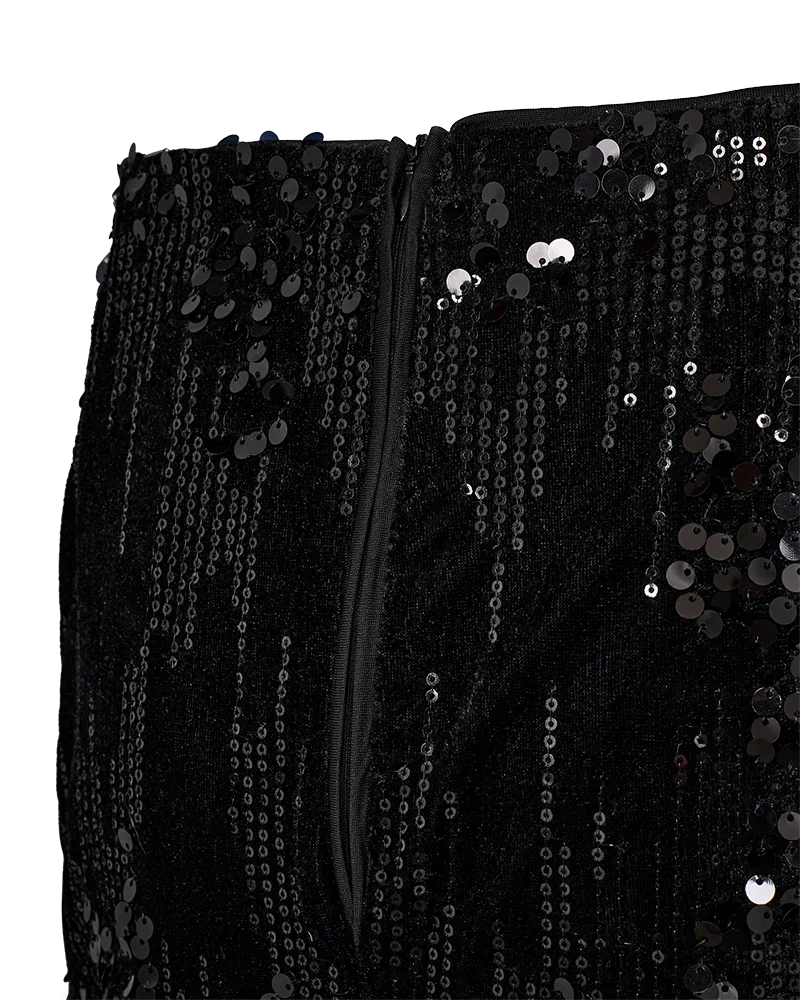 Freequent naisten hame Doffi Skirt, musta - Image 5