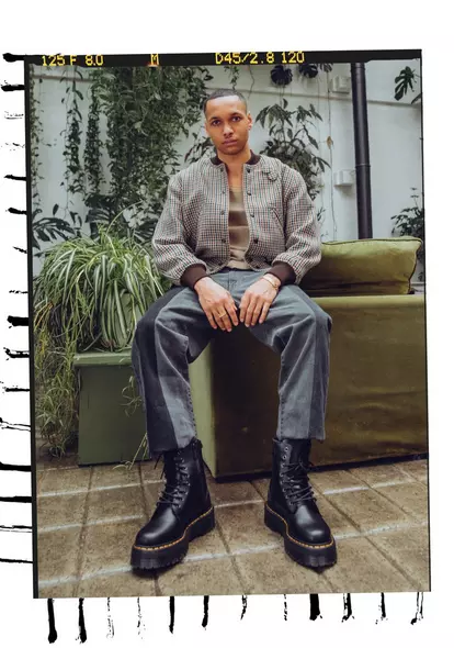 Dr. Martens miesten kengät, JADON III PISA 8 EYE BOOT UNISEX maiharit, Musta - Image 2