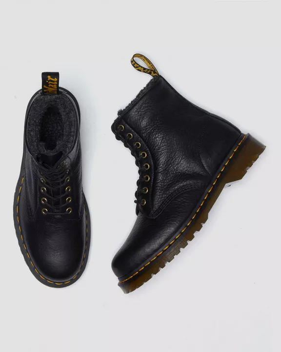 Dr. Martens Miesten Kengät, 1460 WARM LINED GRIZZLY -maiharit Musta - Image 3