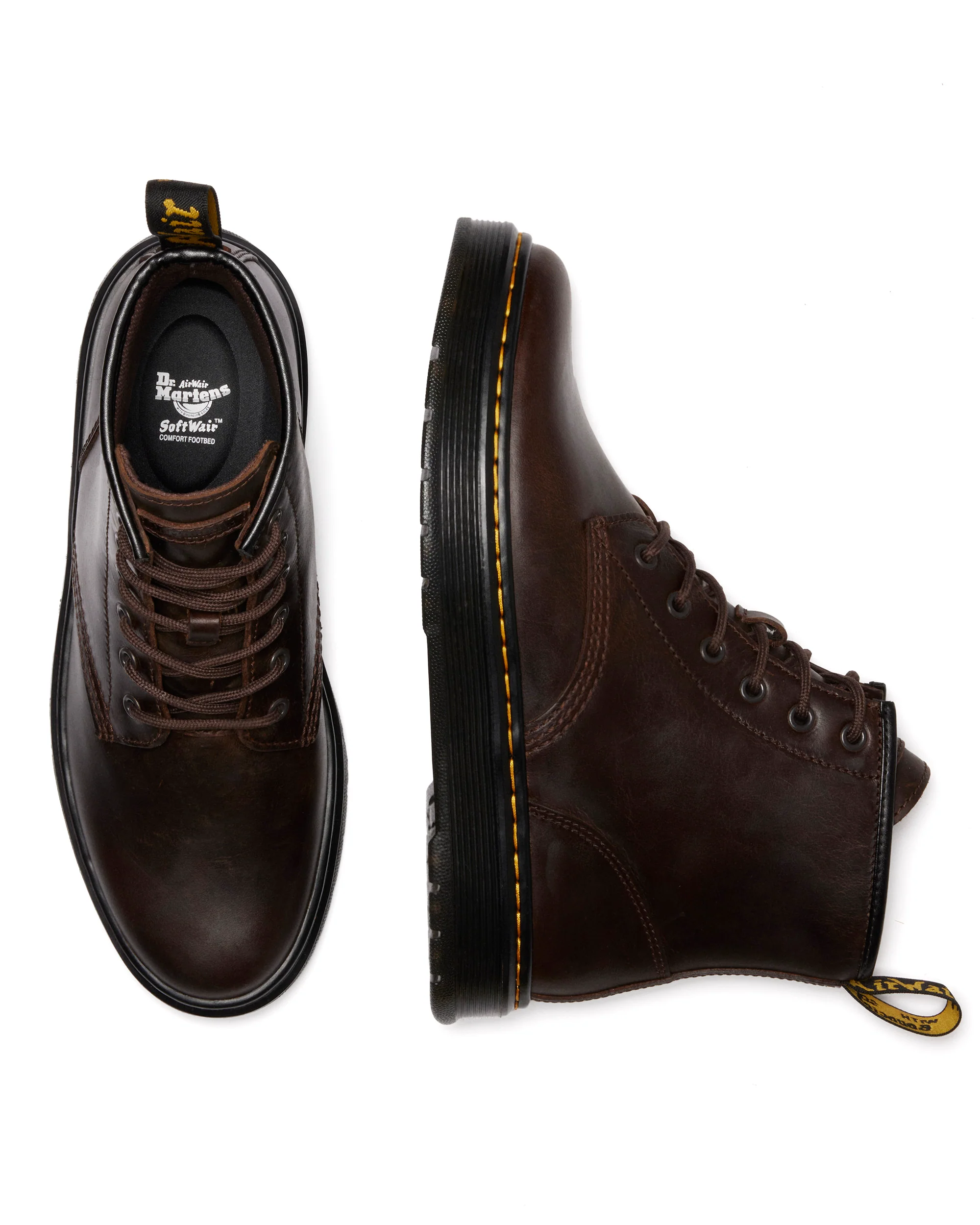 Dr. Martens miesten kengät, Brookline Chukka 6 Eye Boot Tummanruskea - Image 5