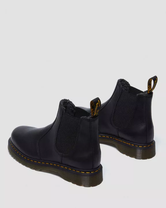 Dr. Martens miesten kengät, 2976 Warm Lined Grizzly Leather Chelsea nilkkurit, Musta - Image 4