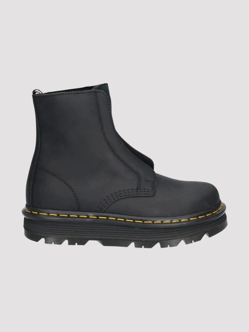Dr. Martens naisten nilkkurit, ZebZag Lace Less Laceless Boot Musta