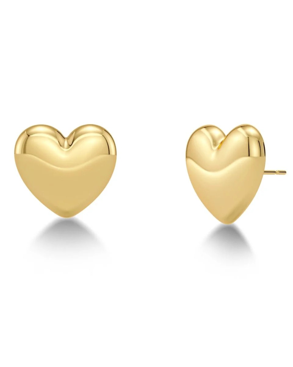 Edblad korvakorut Barley Heary Studs L Gold, kullankeltainen