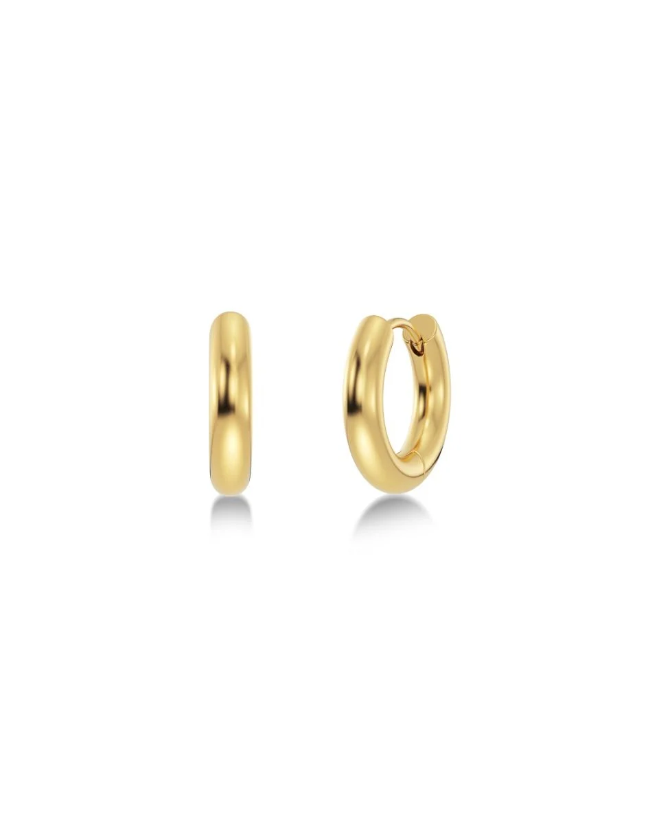 Edblad korvakorut, CHUNKY HOOPS L GOLD 16mm Kullankeltainen