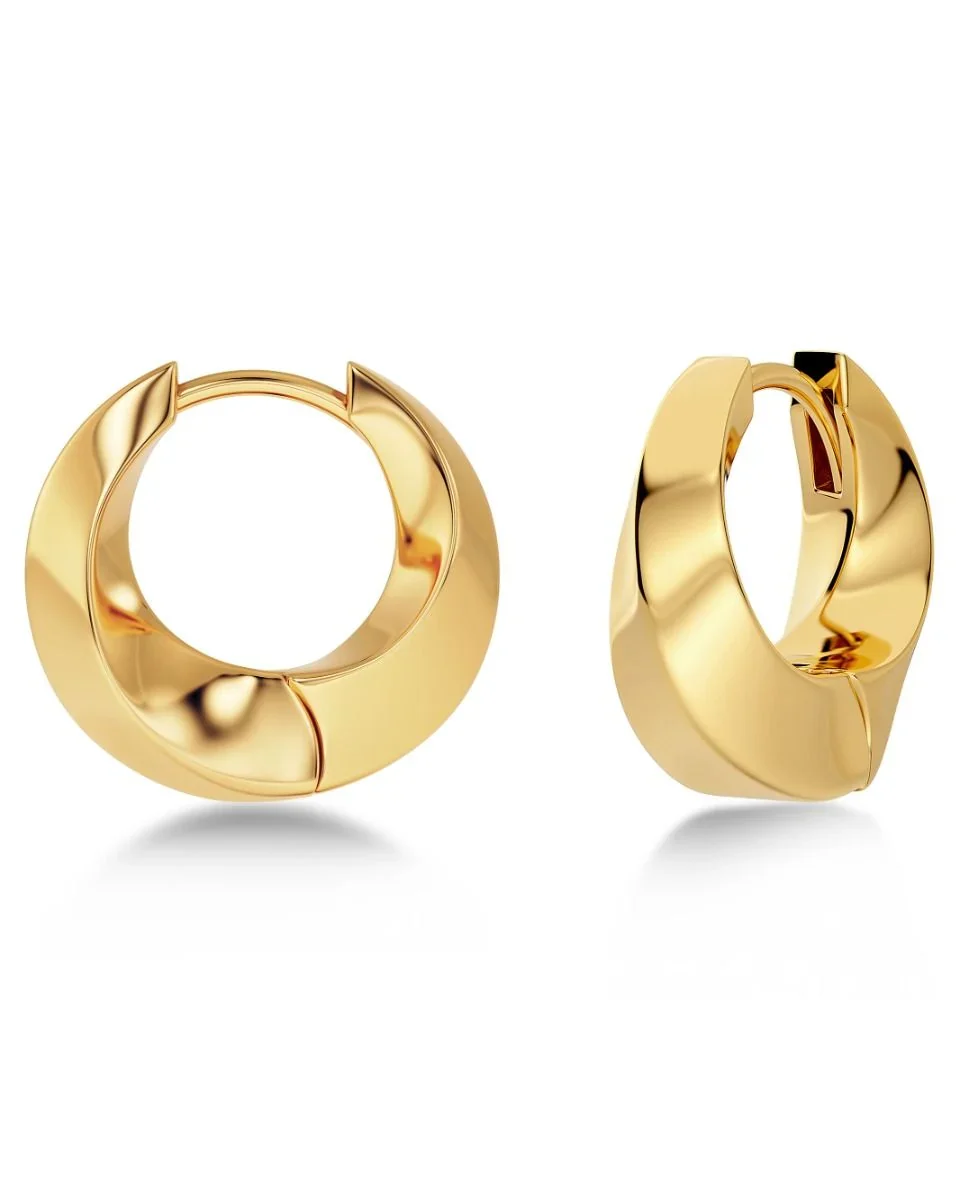 Edblad korvakorut Helix Hoops L, Kullankeltainen