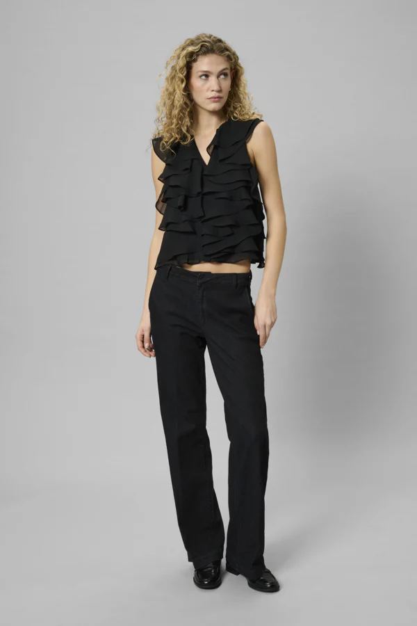 My Essential Wardrobe Eiko Florence Top, musta - Image 3