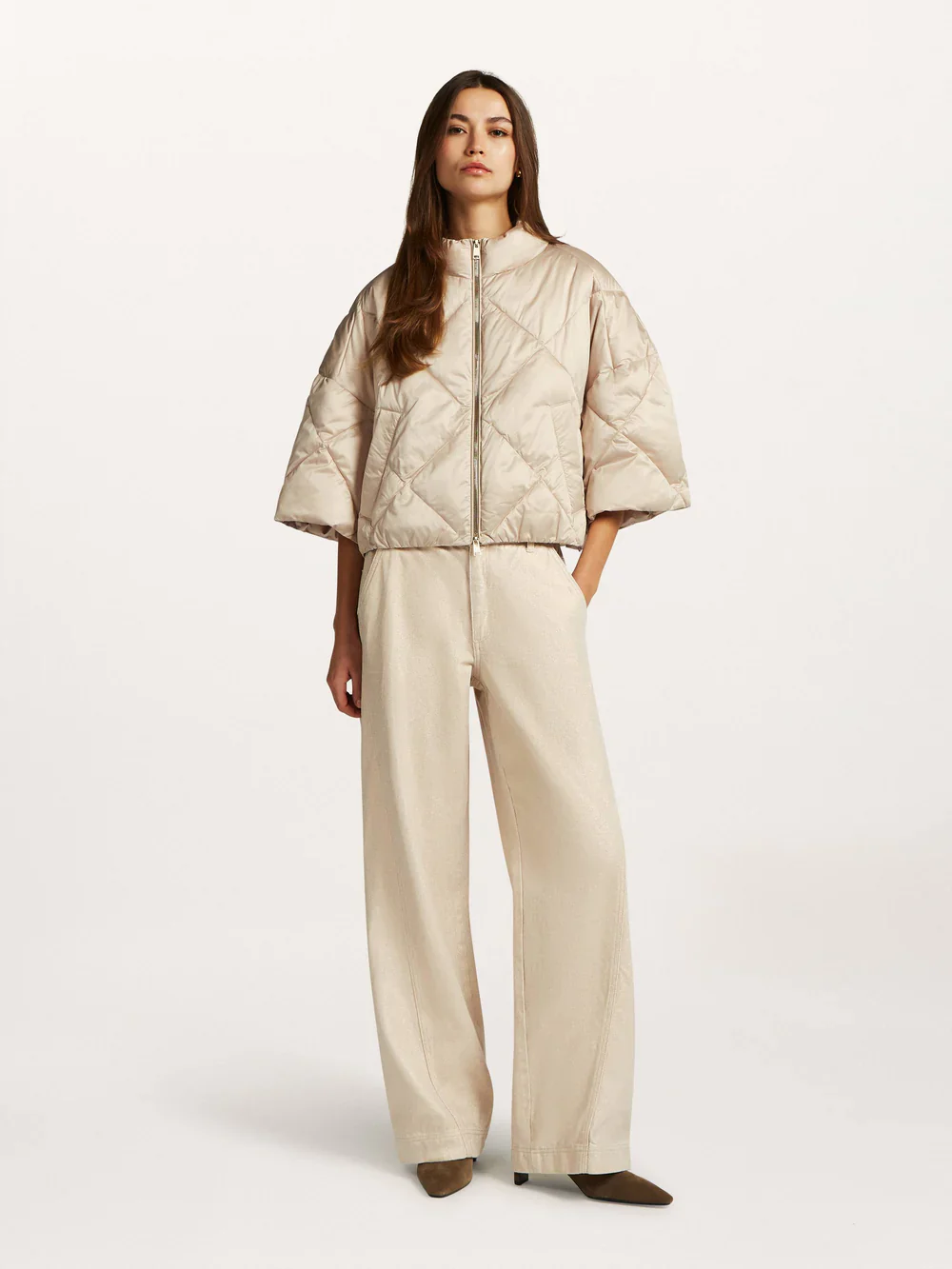 Beaumont naisten takki Emilia Jacket, vaalea beige