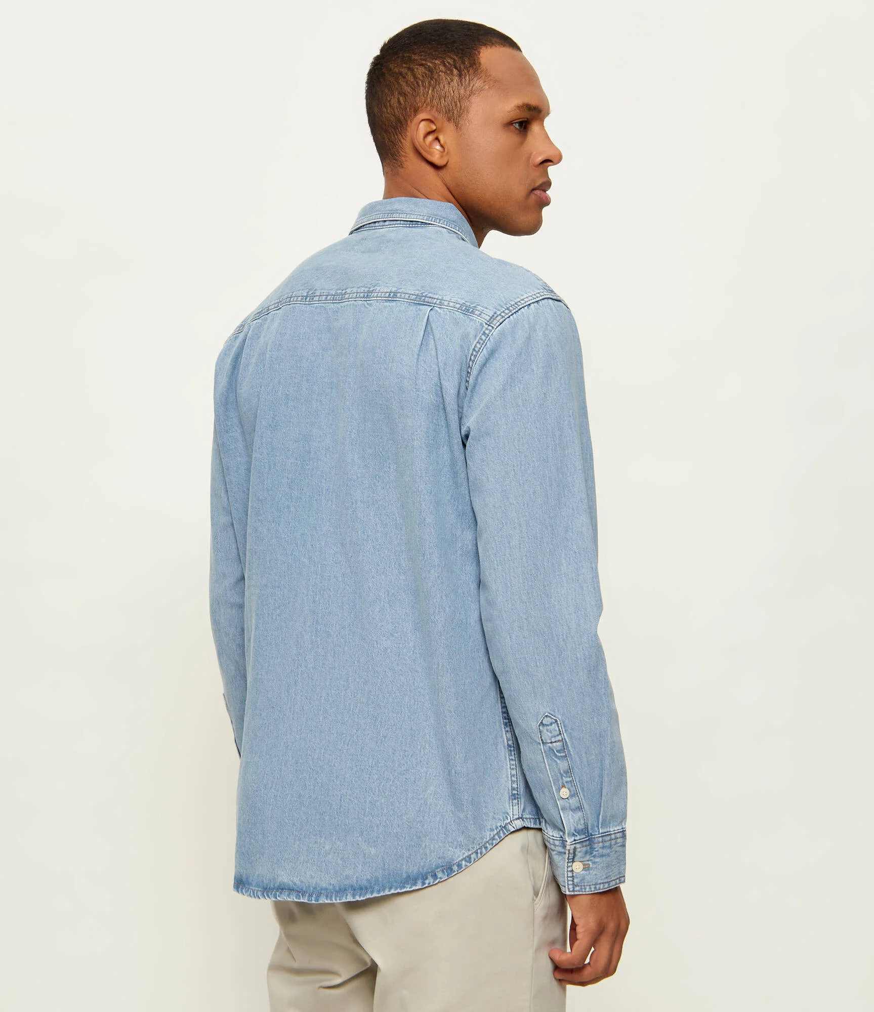 Calvin Klein Jeans miesten farkkupaita Essential Classic 205 LTBlue Denim Shirt, sininen indigo - Image 2