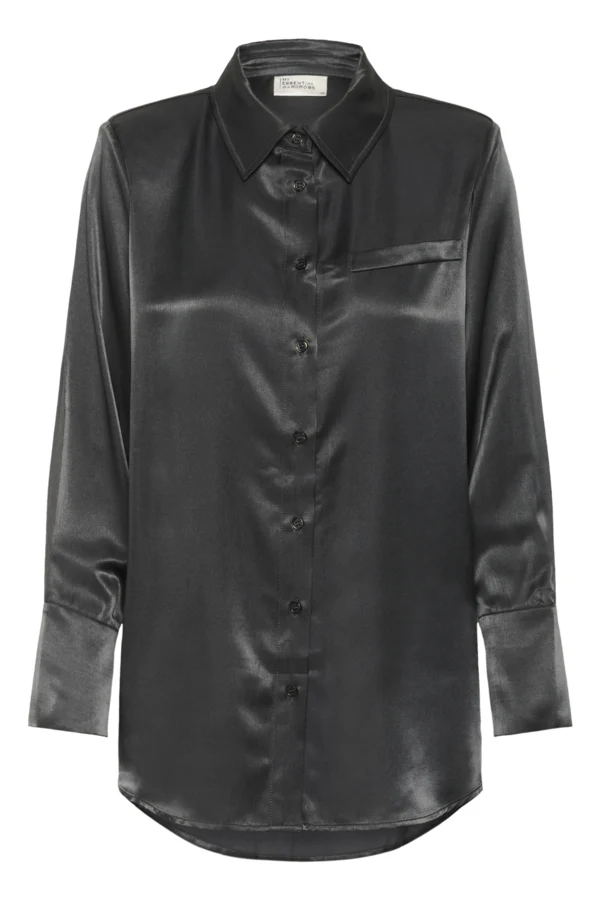 My Essential Wardrobe naisten paitapusero ESTELLE SHIRT, musta - Image 2