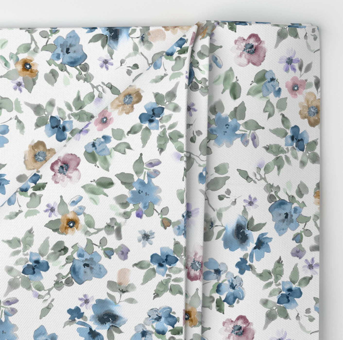 Olymp rusetti ja taskuliina Floral Bowtie and Pocket Square, valkopohjainen kuosi - Image 3