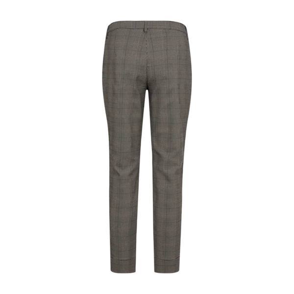 Freequent Naisten Housut, REX PANT Beige Ruutu - Image 5