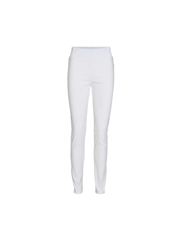 Freequent Naisten Housut, Shantal Denim Pants Valkoinen