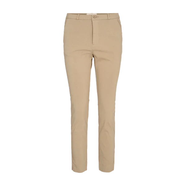 Freequent Naisten Housut, SOLVEJ ANKLE PANT Vaalea Beige - Image 2