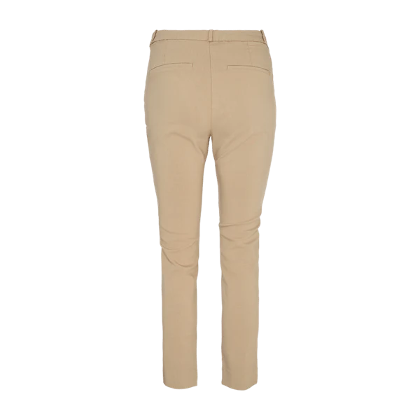 Freequent Naisten Housut, SOLVEJ ANKLE PANT Vaalea Beige - Image 3