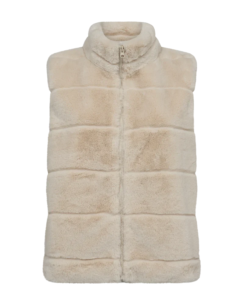 Freequent Naisten Liivi, FOXY VEST Hiekka - Image 2