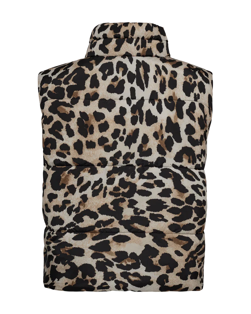 Freequent naisten liivi, JOYCO WAISTCOAT Ruskea Kuosi - Image 3