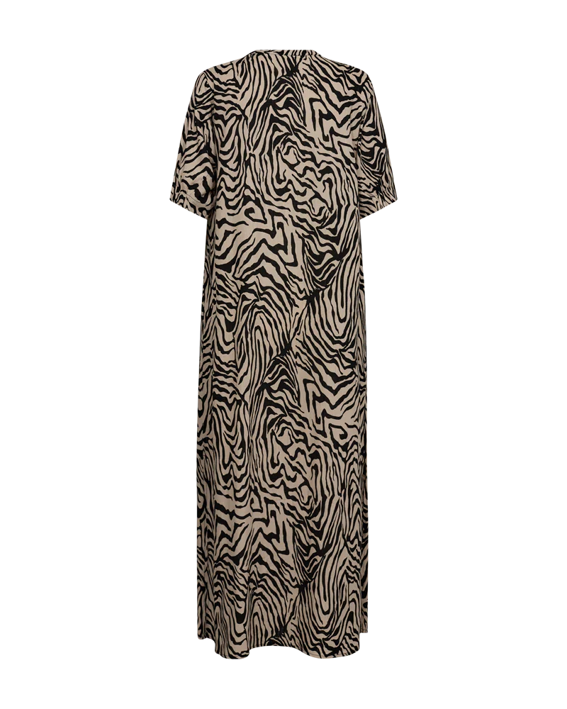 Freequent naisten mekko, LARIN DRESS Ruskea Kuosi - Image 2