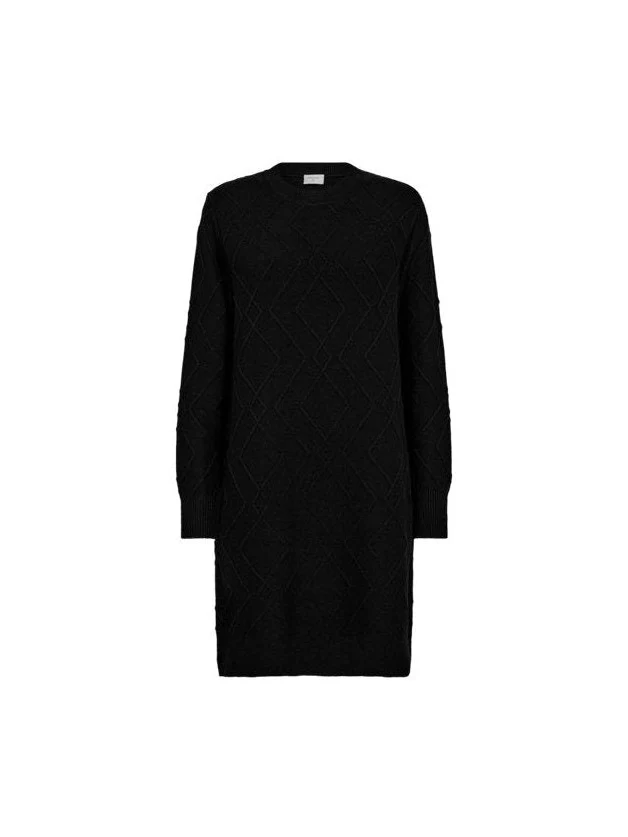 Freequent naisten mekko, SATURN DRESS Musta