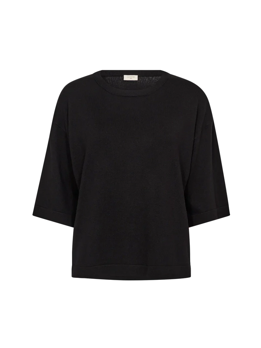 Freequent naisten neule, CONNY PULLOVER Musta