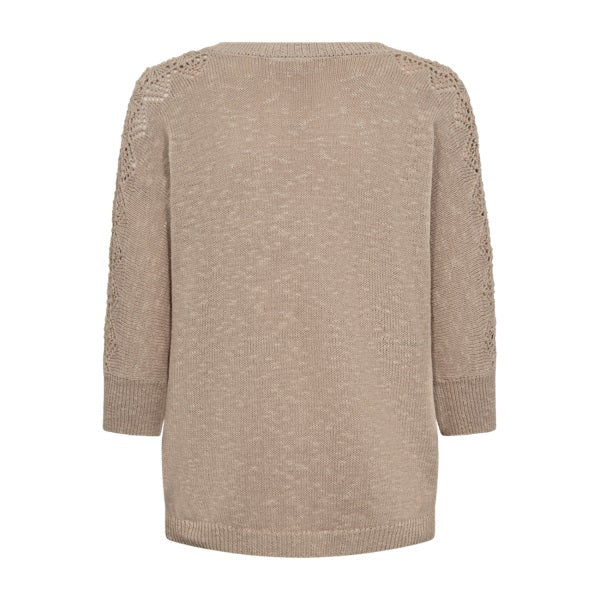 Freequent naisten neule, MUST PU Vaalea Beige - Image 2