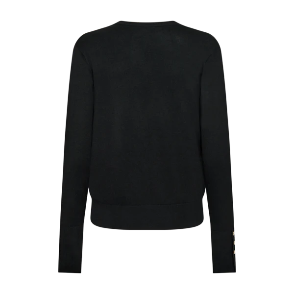 Freequent Naisten Neuletakki, KATIE CARDIGAN V-NECK Musta - Image 2