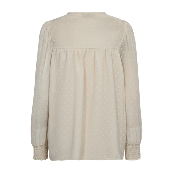Freequent Naisten Pusero, REVA BLOUSE Luonnonvalkoinen - Image 3