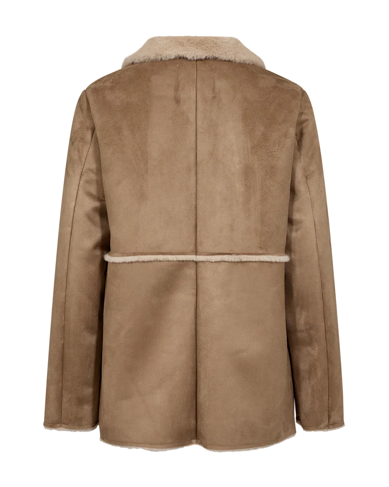 Freequent naisten takki, LAMSE JACKET Konjakinruskea - Image 3