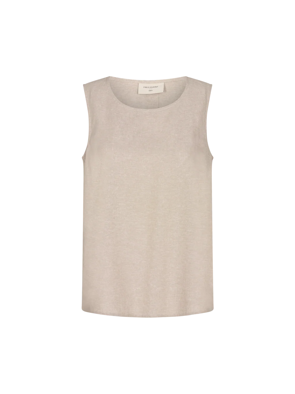 Freequent Naisten Toppi Lava Top Vaalea Beige
