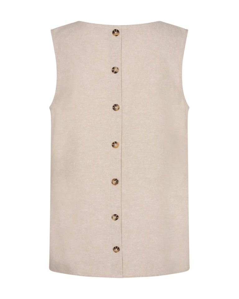 Freequent Naisten Toppi Lava Top Vaalea Beige - Image 2