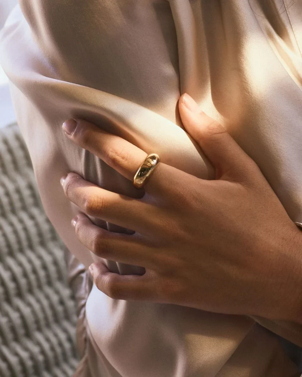 Edblad sormus Furo Ring Gold, Gold pleated - Image 4