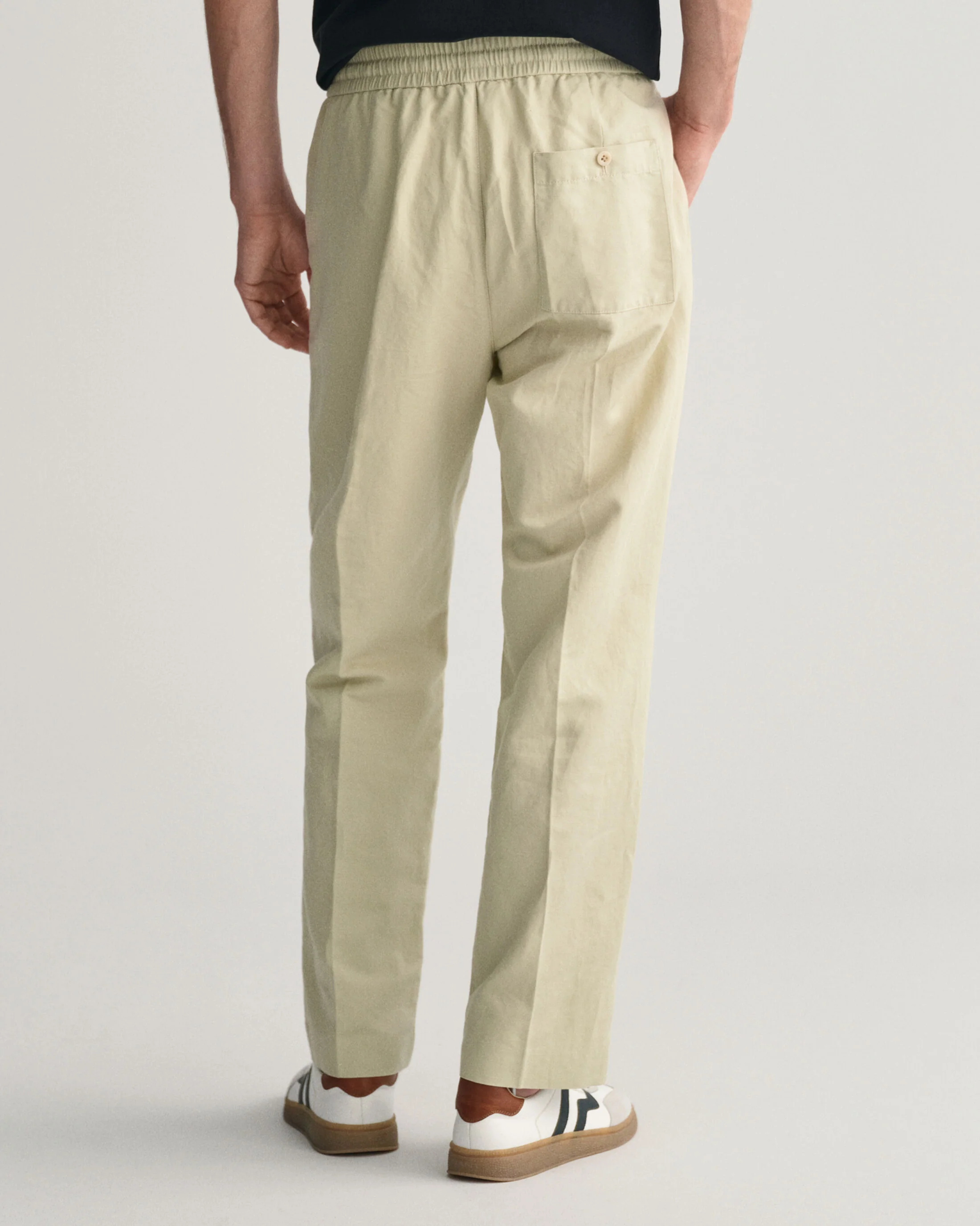 Gant miesten housut, COTTON LINEN TROUSER Beige - Image 2