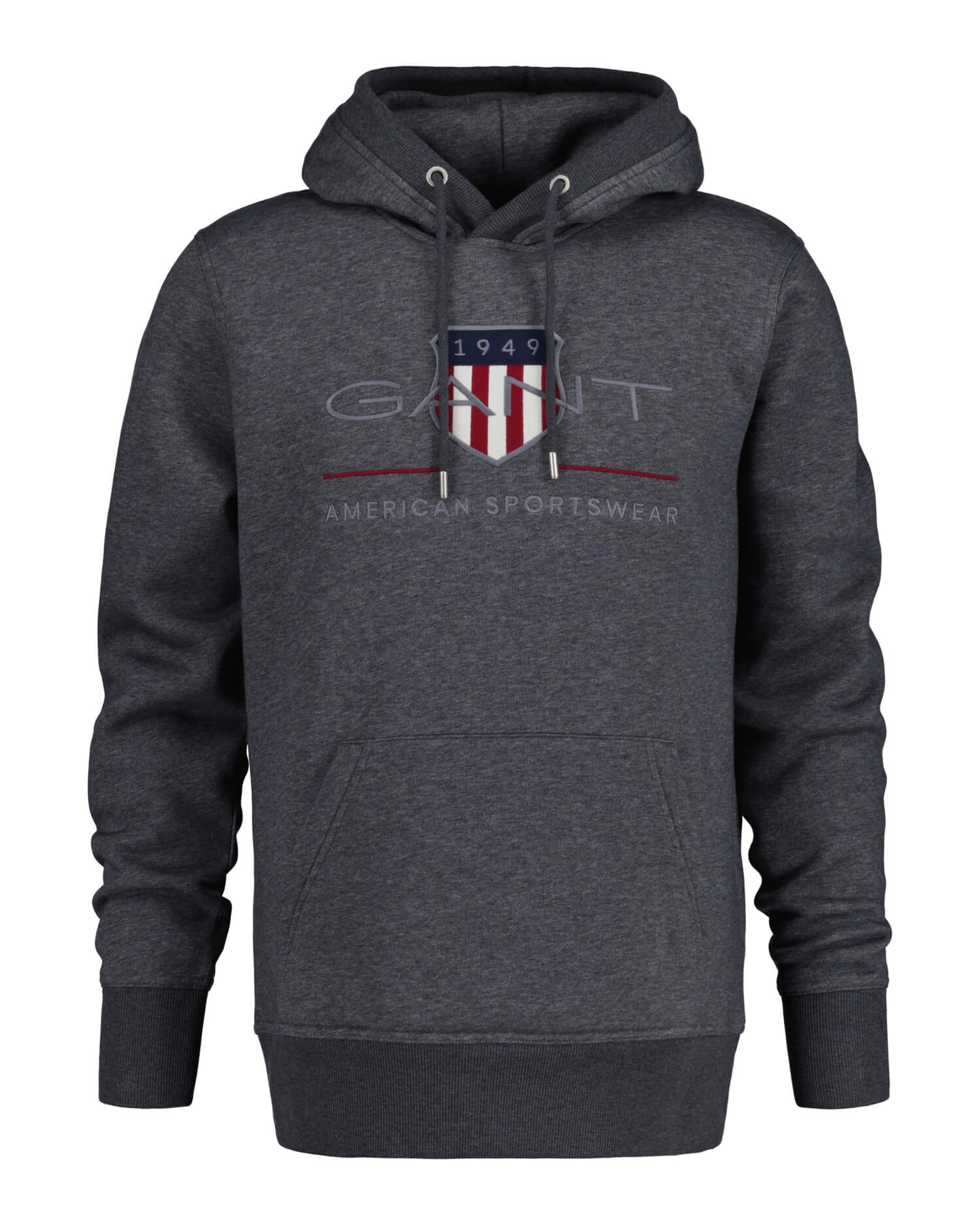 Gant Miesten Huppari, REG ARCHIVE SHIELD HOODIE Tummanharmaa