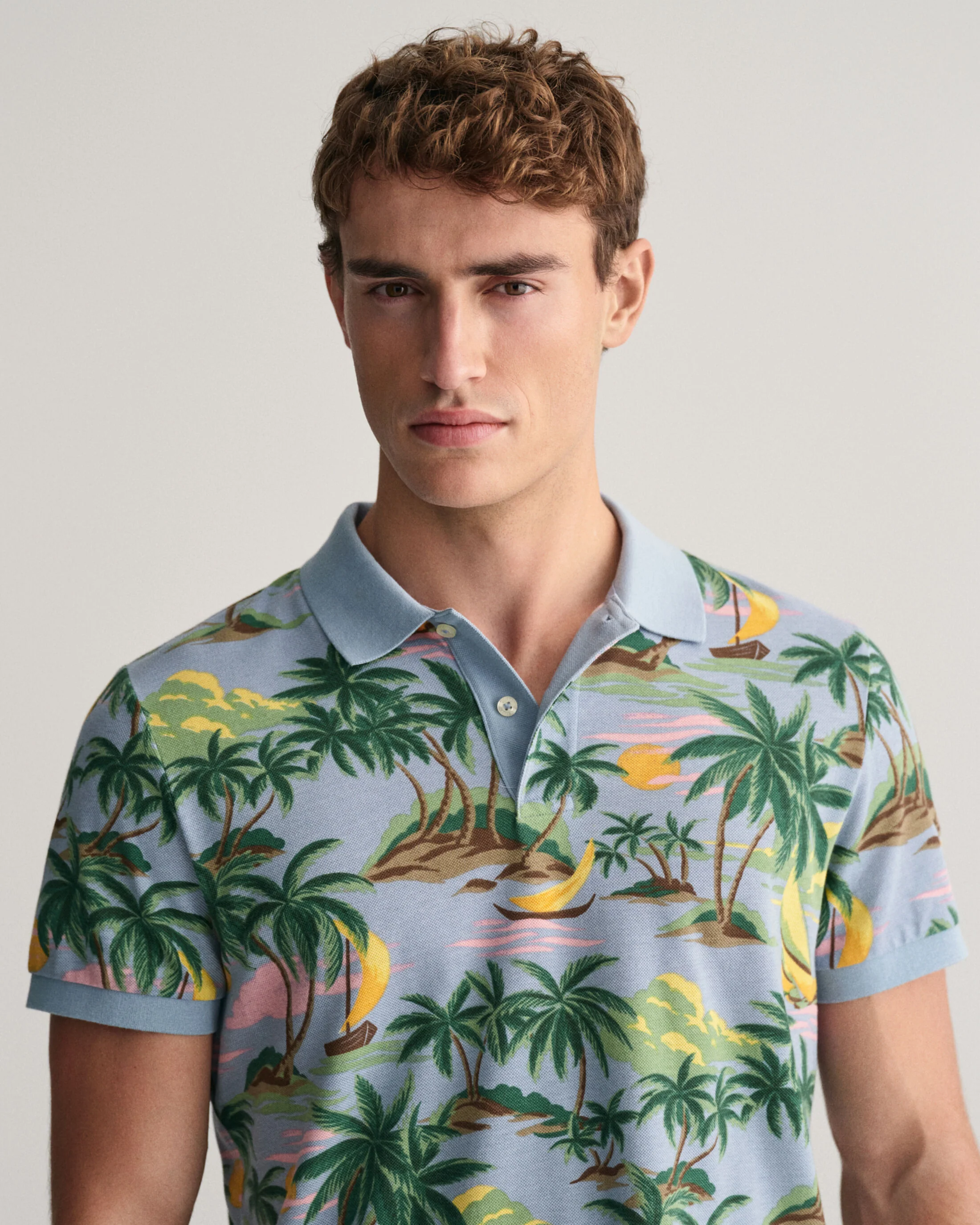 Gant miesten pikeepaita, HAVAJI PRING SS POLO Vihreä Kuosi - Image 3