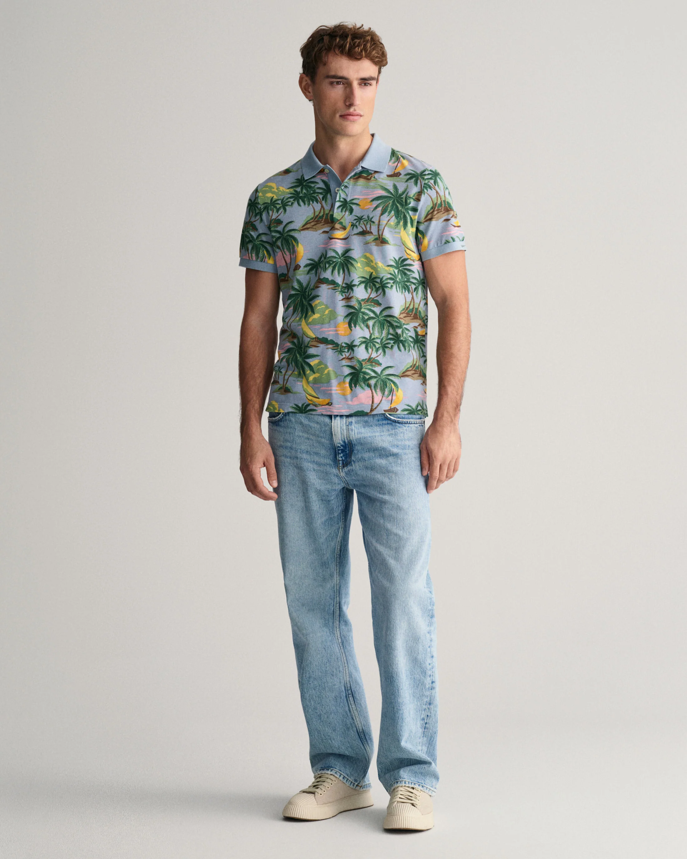 Gant miesten pikeepaita, HAVAJI PRING SS POLO Vihreä Kuosi - Image 6