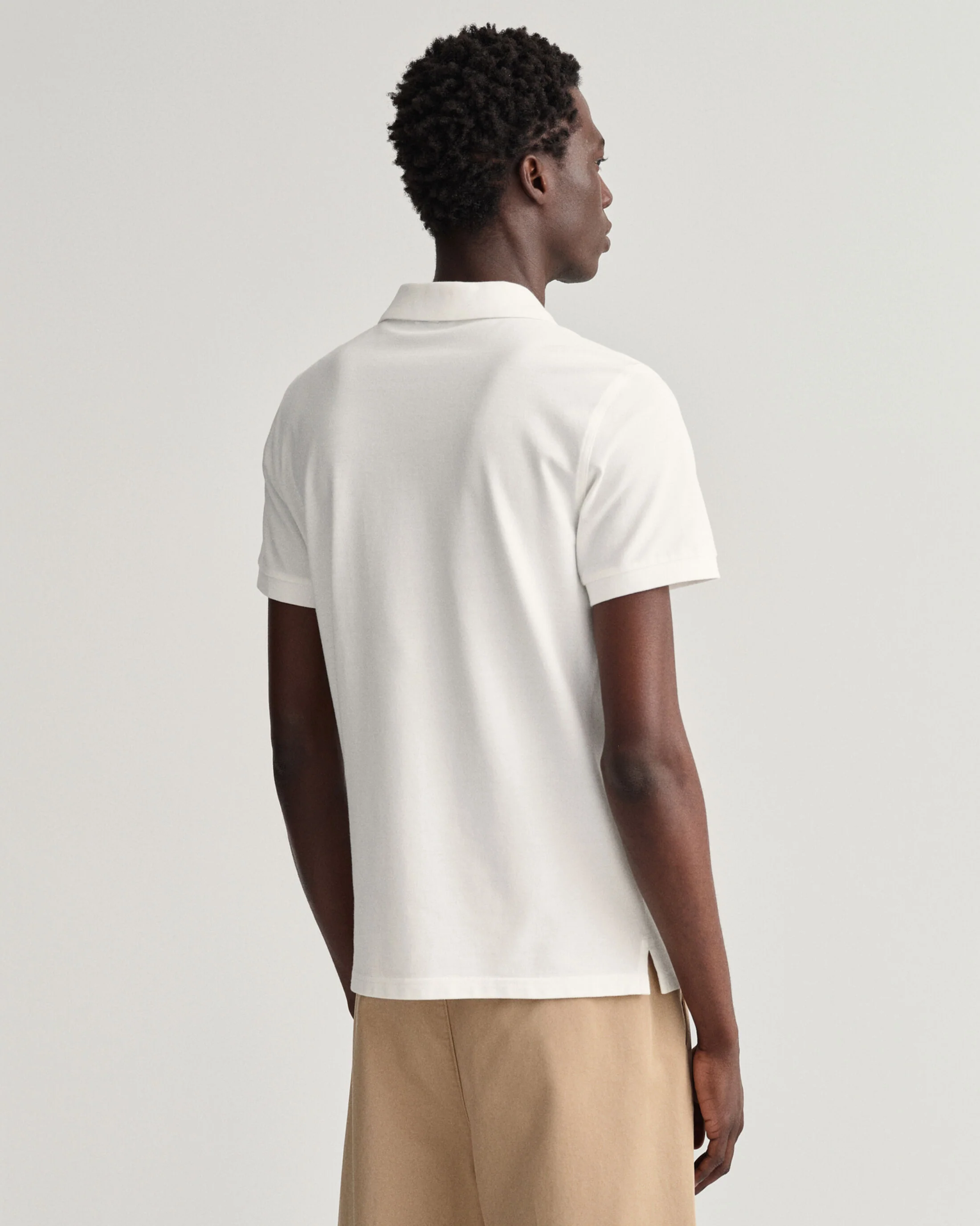 Gant Miesten Pikeepaita, K SOLID PIQUE, REGULAR FIT Valkoinen - Image 2