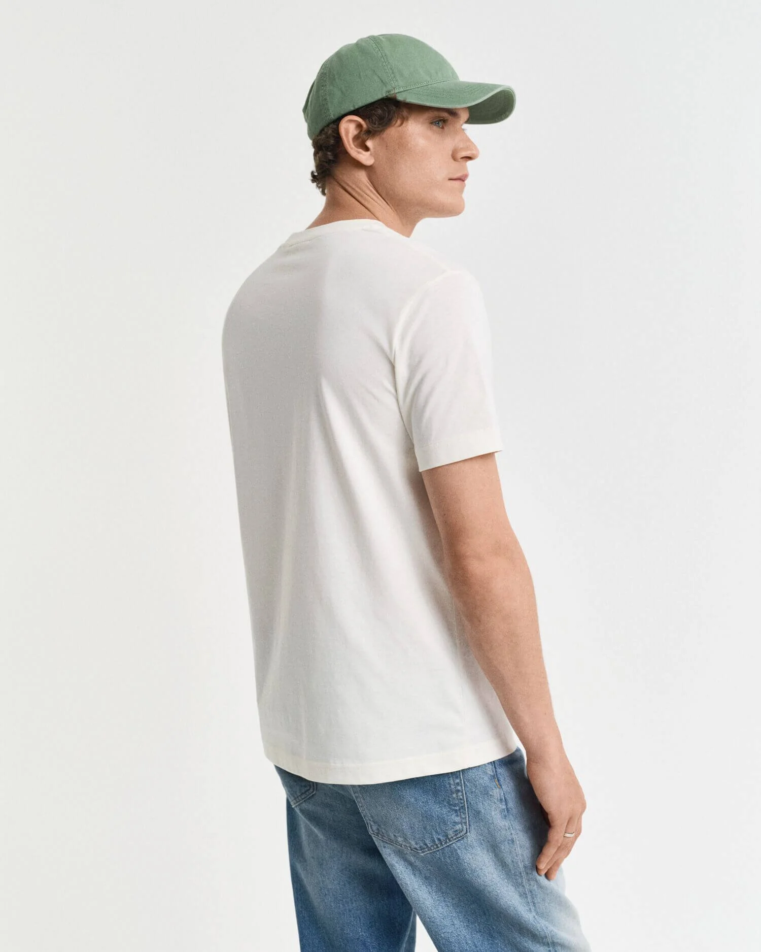 Gant miesten t-paita, GRAPHIC SS T-SHIRT Valkoinen - Image 4