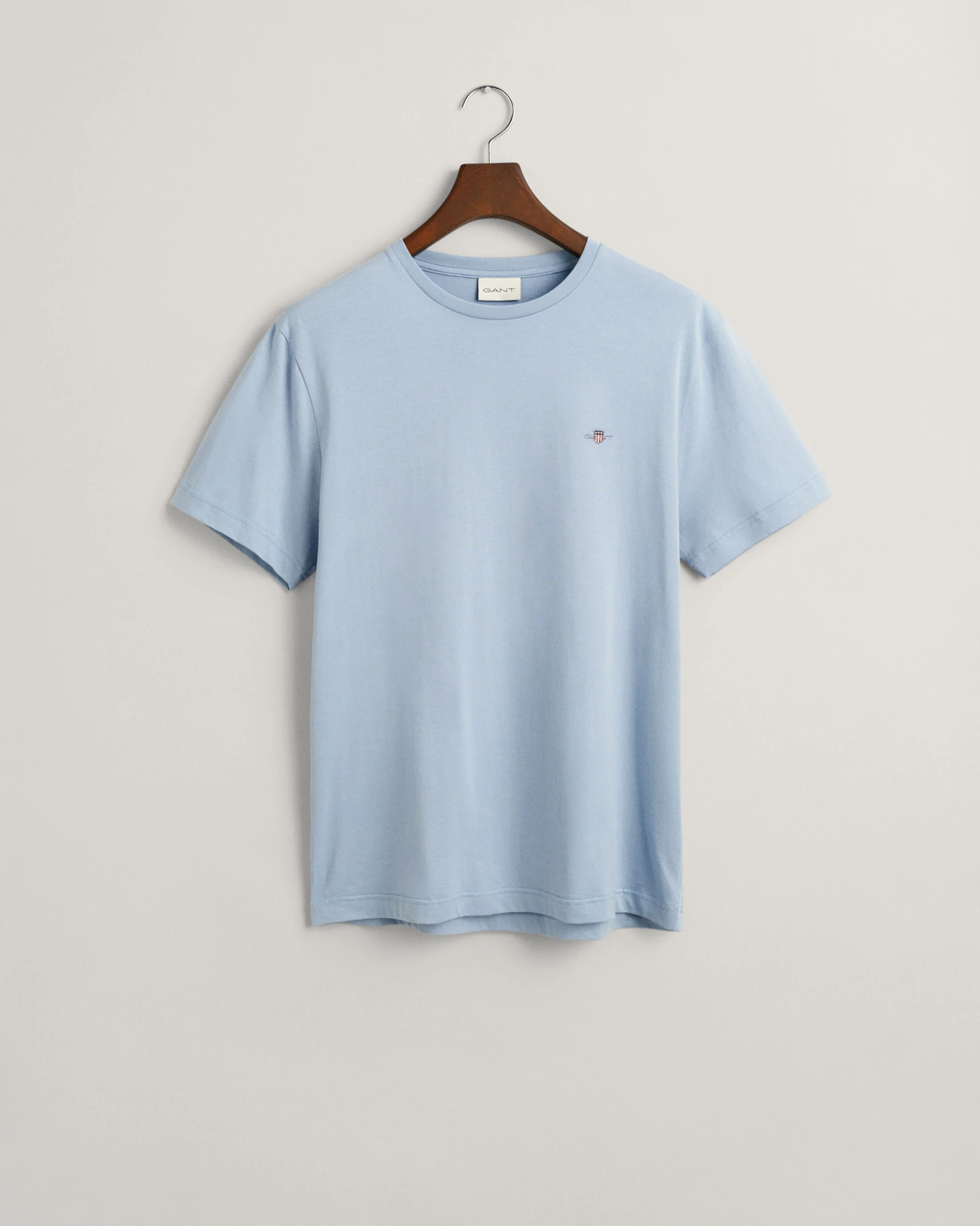 Gant Miesten T-Paita, REG SHIELD SS T-SHIRT Vaaleansininen - Image 3