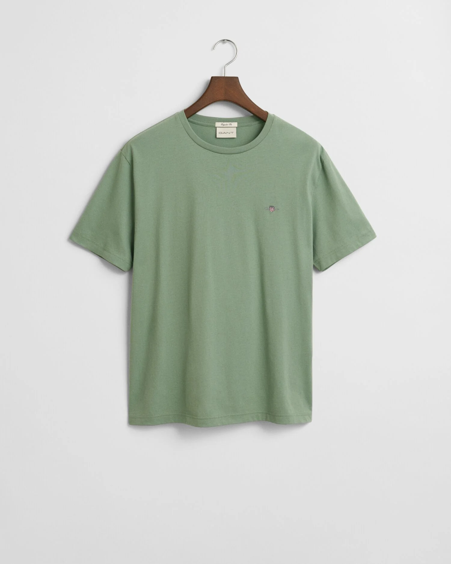 Gant miesten t-paita, REG SHIELD SS T-SHIRT Vihreä - Image 5